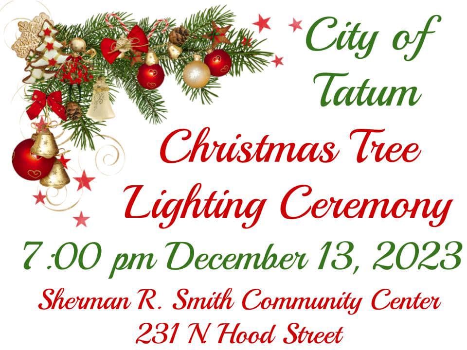 A Good Place To Call Home City of Tatum, TX